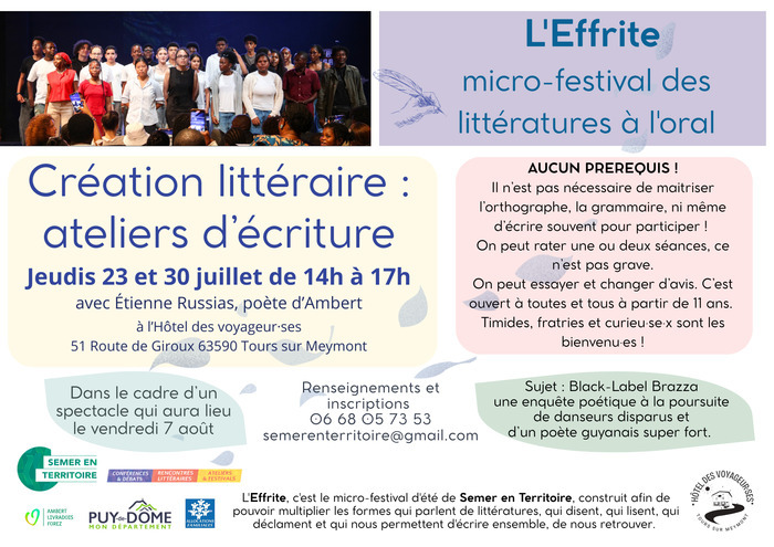 Atelier d'écriture