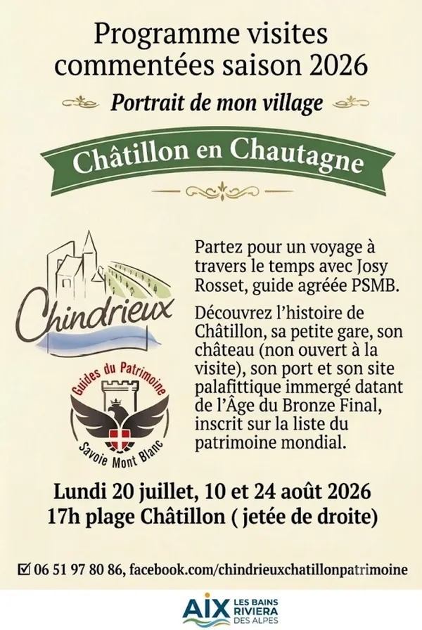 Balade commentée "Portrait de mon village " Châtillon en Chautagne