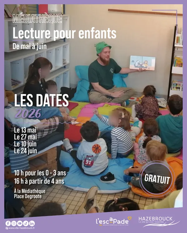 LECTURES POUR ENFANTS À LA MÉDIATHÈQUE