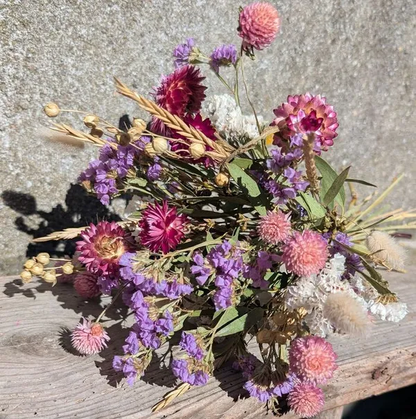 Atelier bouquet champêtre de fleurs séchées
