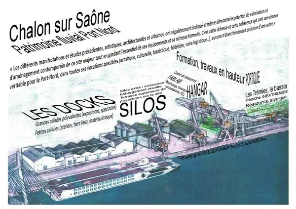 Exposition au Port Nord de Chalon-sur-Saône
