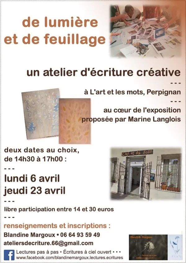 De lumière et de feuillage • Atelier d'écriture créative