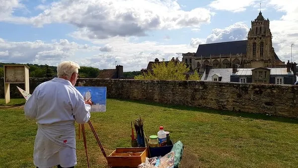 Visite libre : les peintres prennent possession du parc du château de Gisors