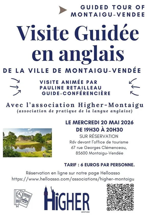 Visite guidée de la ville de Montaigu-Vendée en anglais