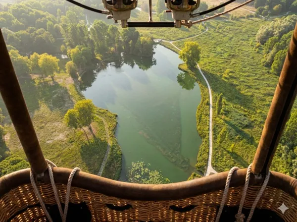 Vol en ballon captif : Changez de point de vue sur le jardin !