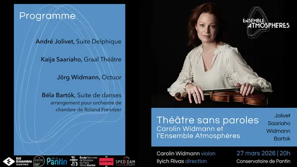 Théâtre sans paroles _ Concert de l'Ensemble Atmosphères & Carolin Widmann