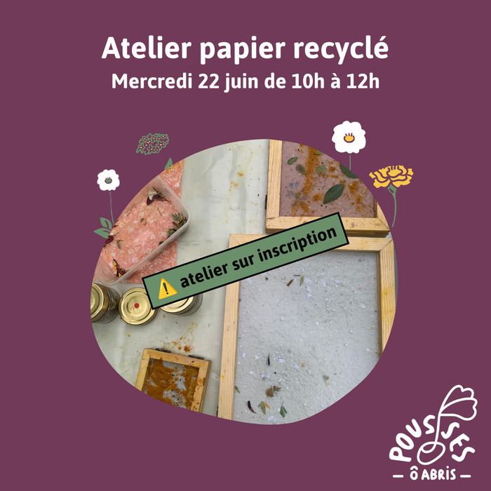 Atelier papier recyclé