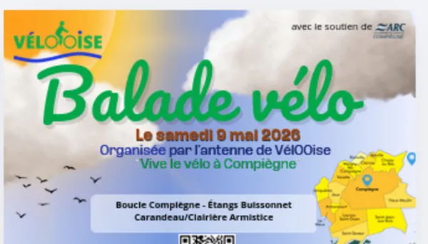 Balade à vélo de Compiègne à la Clairière de l'Armistice