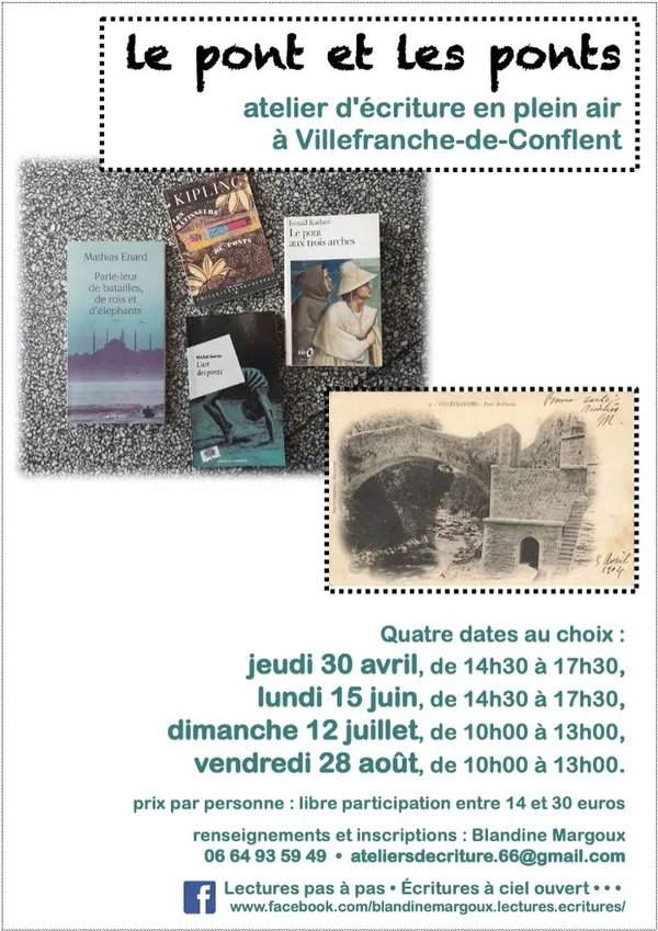 Le pont et les ponts • Atelier d'écriture déambulant
