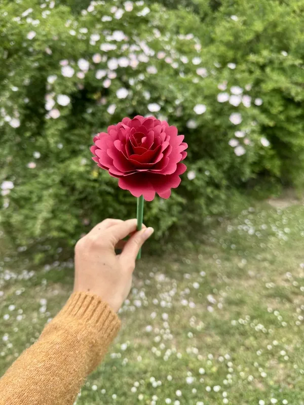 Atelier fabrication de fleurs en papier