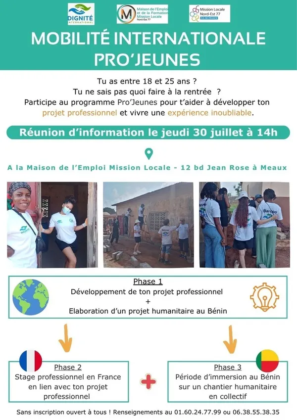 MOBILITÉ INTERNATIONALE PRO'JEUNES