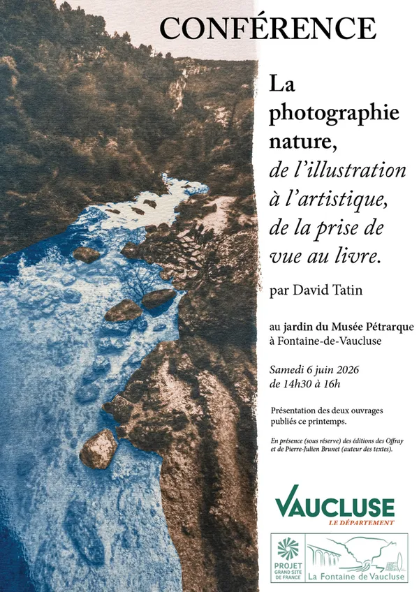 Conférence la photographie nature, de l’illustration à l'artistique, de la prise de vue au livre"