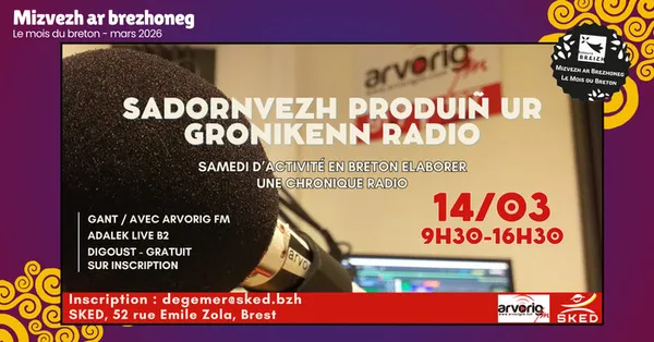 Samedi d'activité en breton – élaborer une chronique de radio