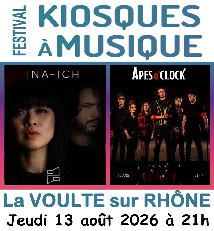 Festival Kiosques à Musique, Concerts : INA ICH – APES O'CLOCK
