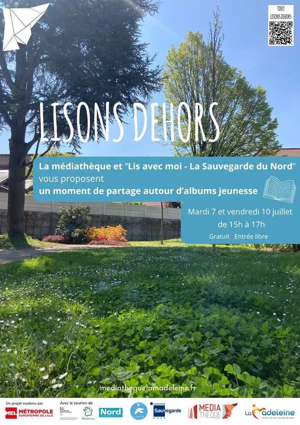 Lisons dehors à La Madeleine !
