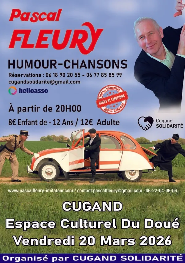 Spectacle humour et chansons avec Pascal Fleury par Cugand Solidarité - 2026