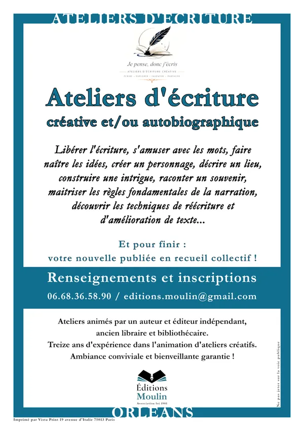 Ateliers d'écriture créative