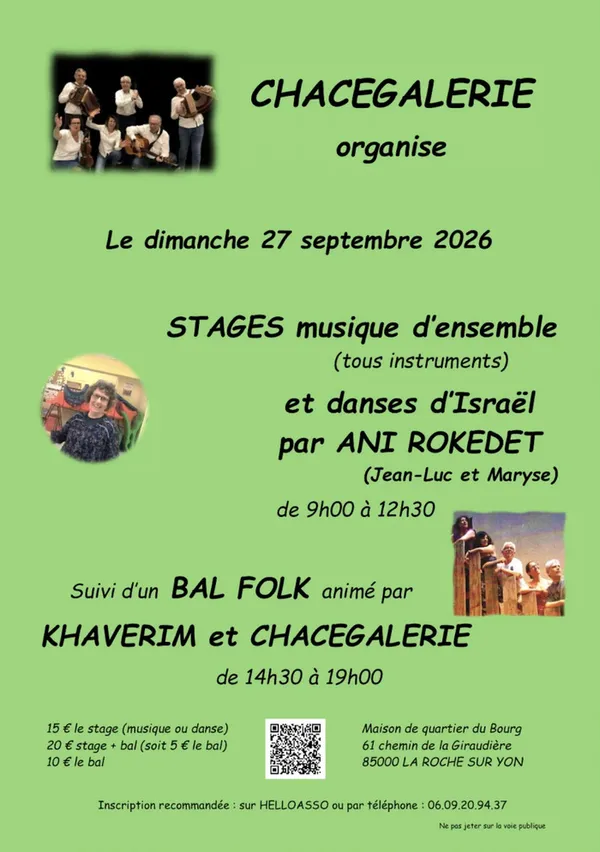 Stage musique et danse suivi d'un Bal folk