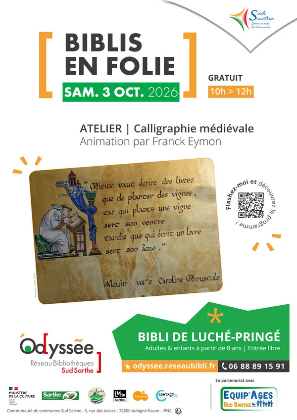Atelier « découverte calligraphie »