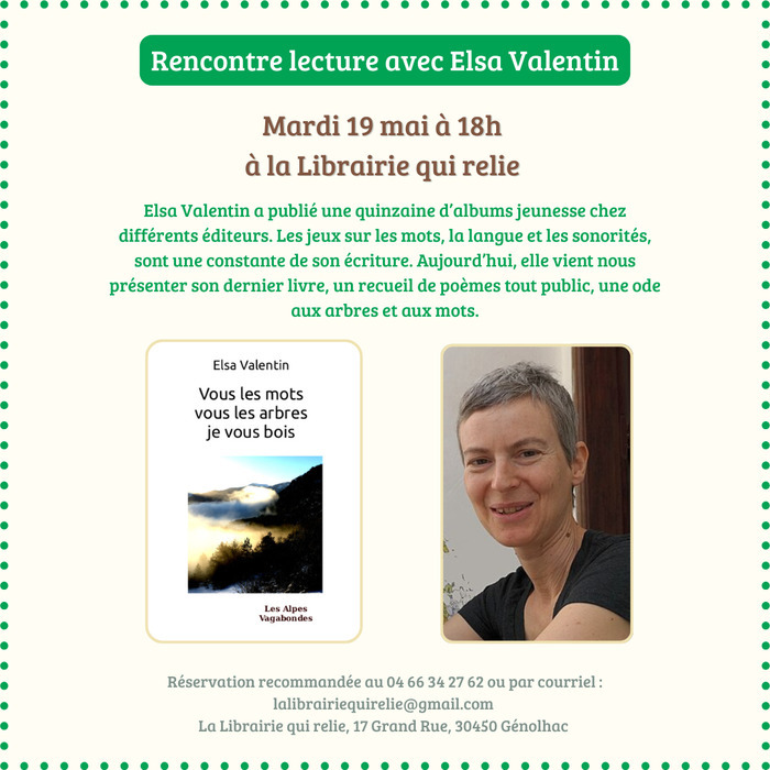 Rencontre lecture avec Elsa Valentin