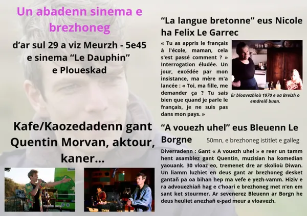 Sinema “La langue bretonne” ha “A vouezh uhel”