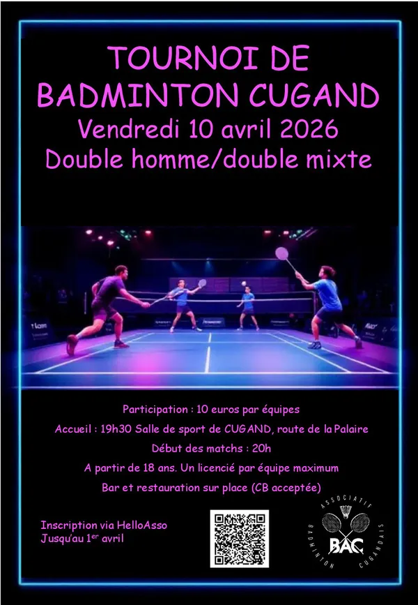 Tournoi de badminton - Cugand-la-Bernardière