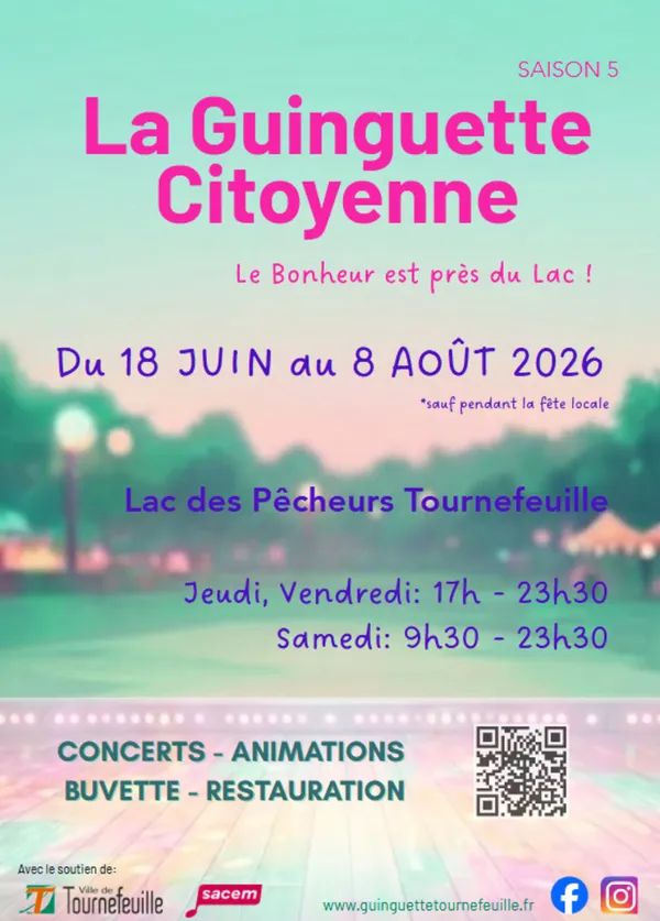 Guinguette citoyenne de Tournefeuille - Du 18 juin au 8 août
