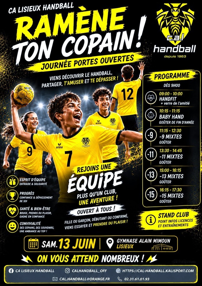 Portes ouvertes CA lisieux handball