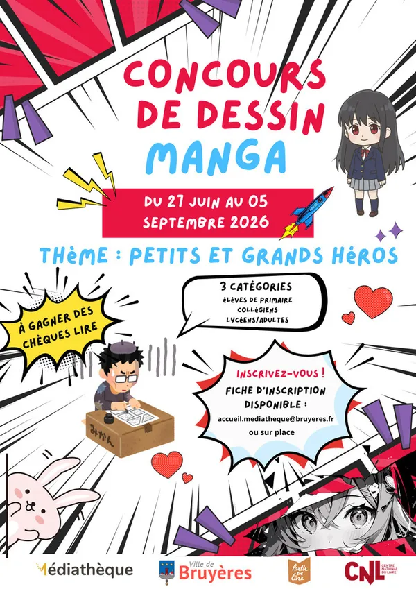 Inauguration de l'exposition du concours de dessin MANGA