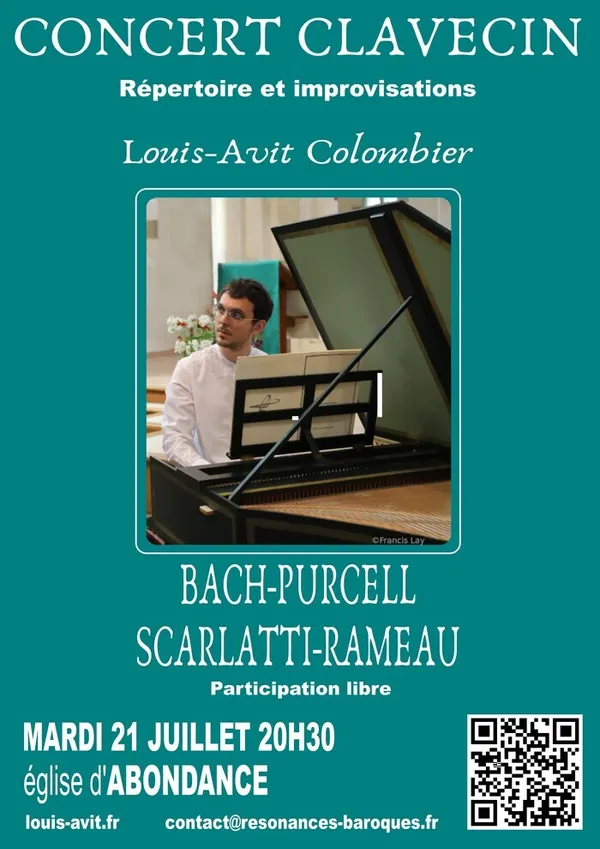 Concert baroque de clavecin à Abondance (74360)
