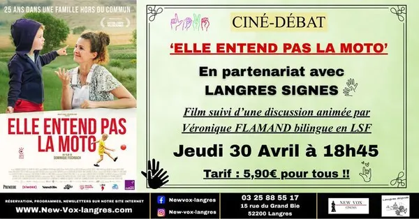 Ciné-débat : "Elle entend pas la moto"