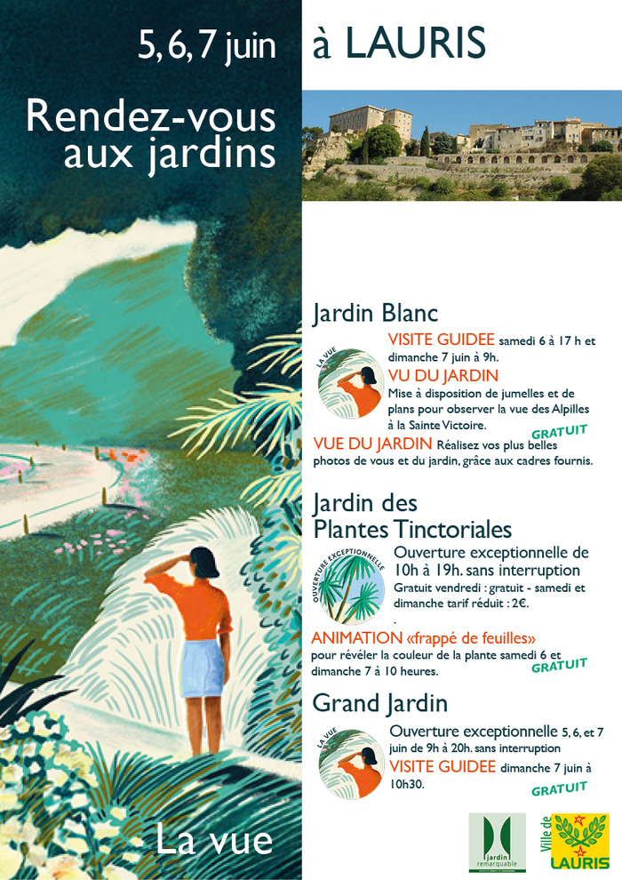 visites des 3 jardins de Lauris (84)