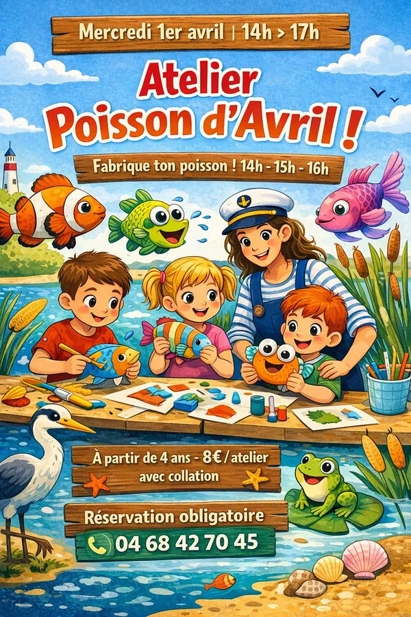 Atelier poisson d’avril ! – Maison de la Narbonnaise