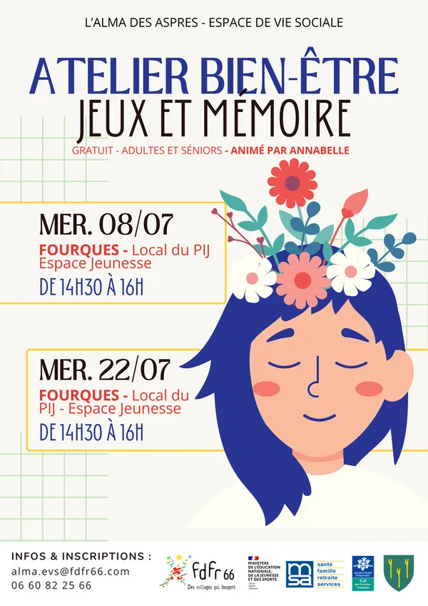 Atelier bien-être jeux et mémoire