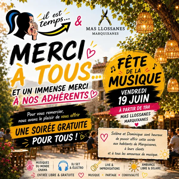 Gnawa • DJ Set • Soirée Festive au Mas Llossanes – Marquixanes