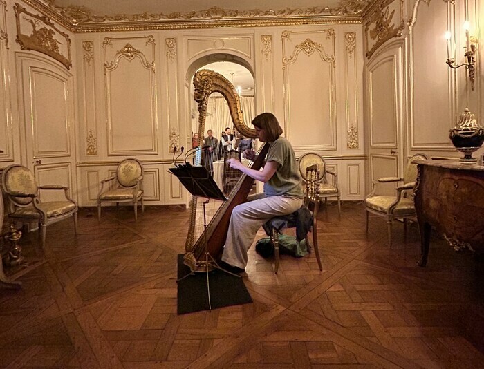 Jeu sur la harpe Naderman