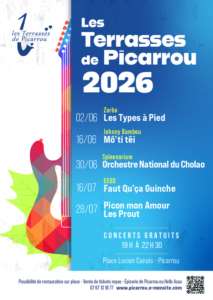 Programmation 2026 des Terrasses de Picarrou