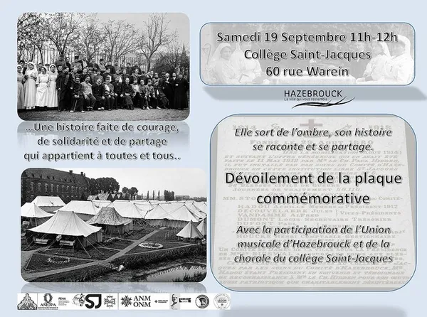 La plaque commémorative sort de l’ombre