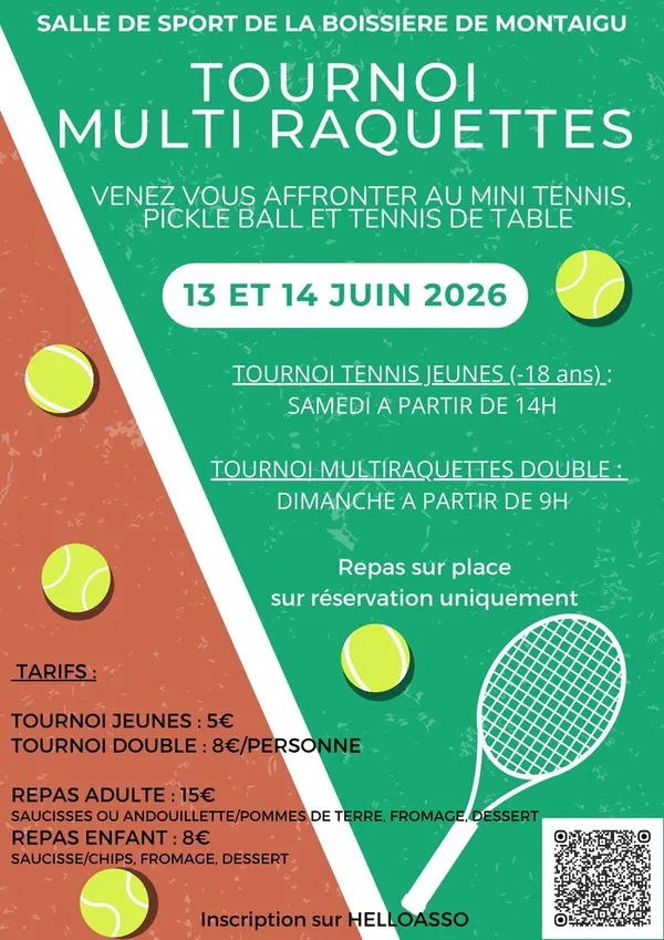 Club de Tennis - Tournoi multi raquettes 2026