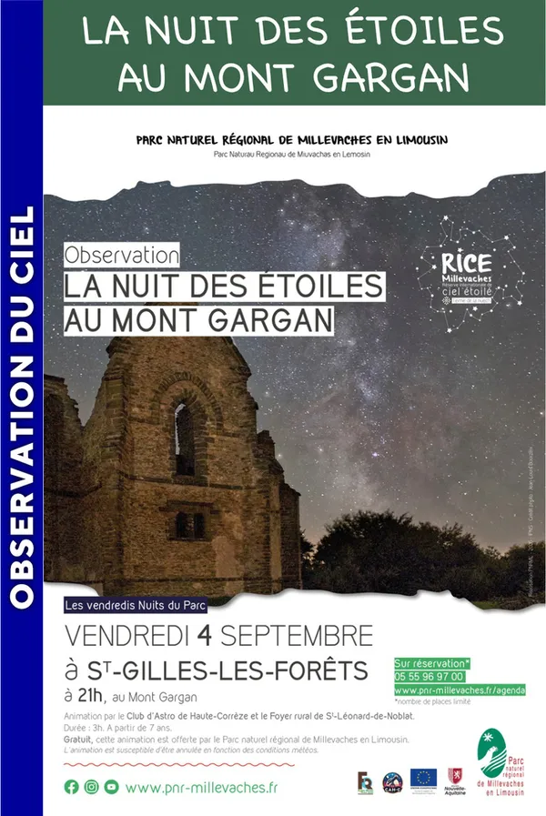 MILLEVACHES - La nuit des étoiles au Mont Gargan