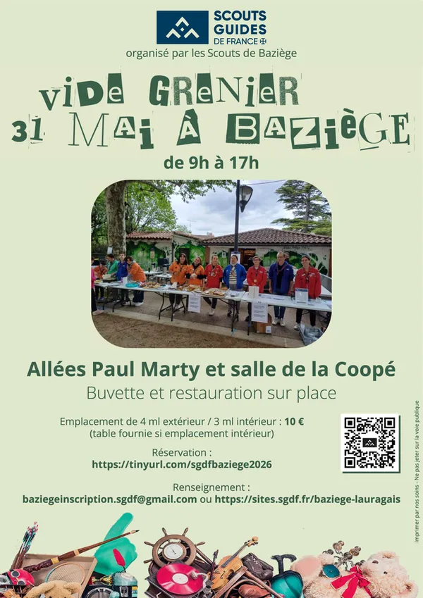 Vide grenier des Scouts de Baziège - SGDF