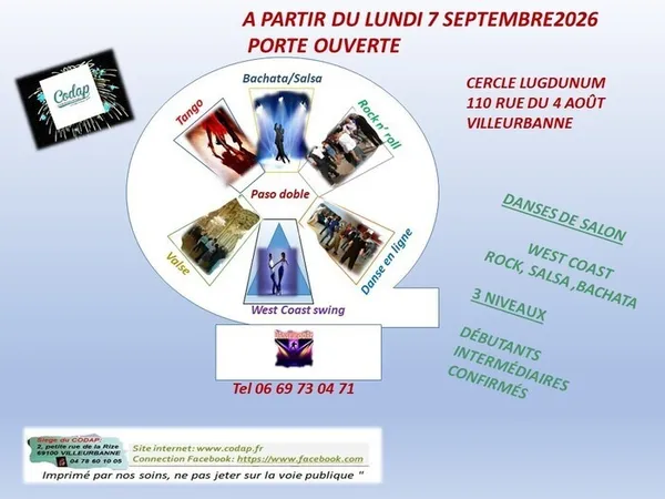 Porte ouverte dans les cours de danse