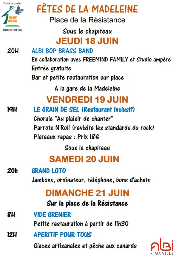 Les fêtes de la Madeleine