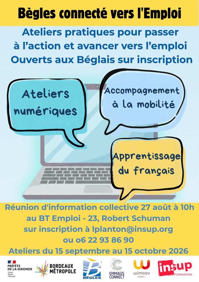 Bègles connecté vers l'emploi