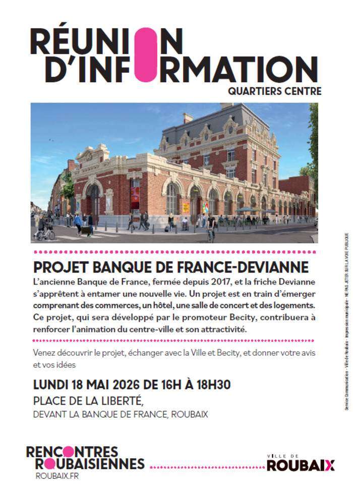 Réunion d’information – Projet Banque de France Devianne