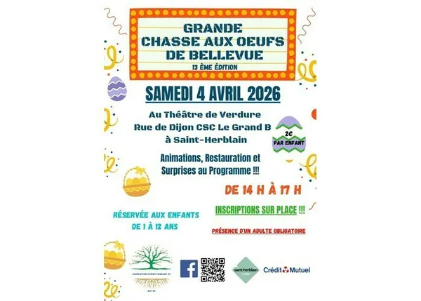 Grande chasse aux oeufs de Bellevue