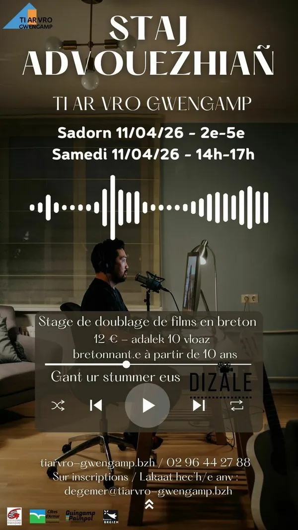 Stage de doublage de films en breton