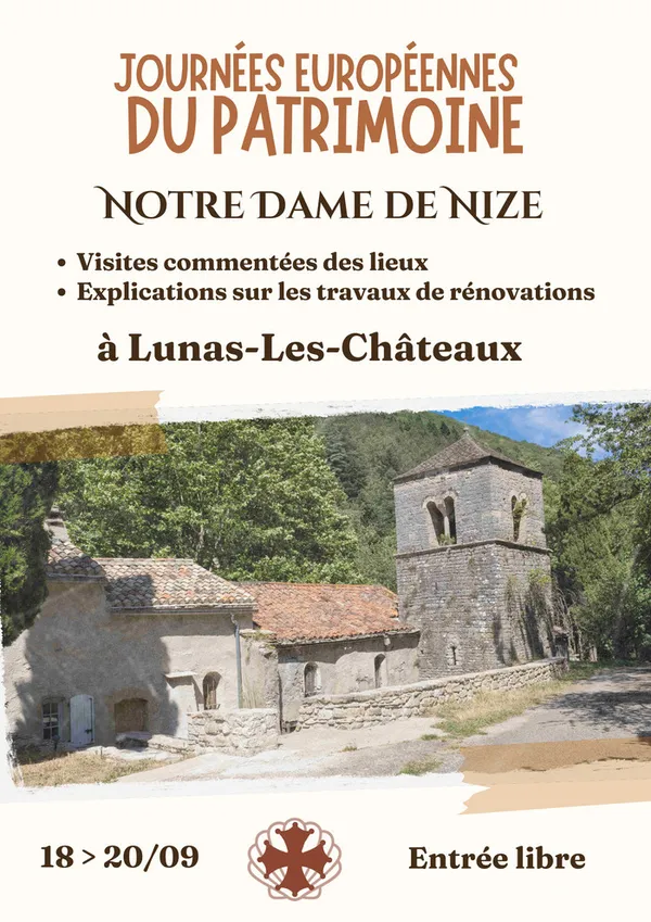 Visites guidées de la chapelle Notre-Dame de Nize et de la fontaine avec explications des travaux de restauration