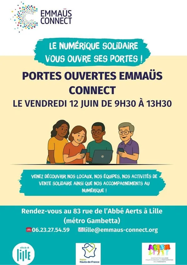 Journée Portes Ouvertes Emmaus Connect LILLE
