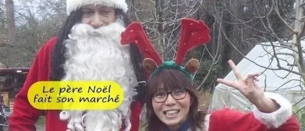 Samedi 19 décembre 2026. le père Noël fait son marché au Jardin dans la vallée.